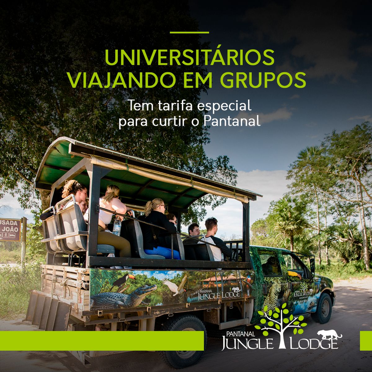 Viagem Universitária com Descontos Imperdíveis no Pantanal Jungle Lodge!